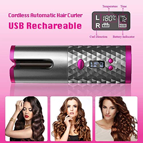 Cordless Automatic Hair Curler Curly Rotating Curling Wave